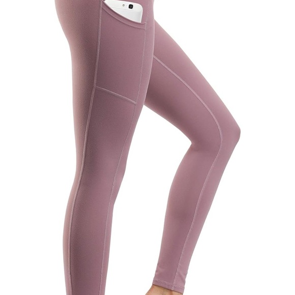 Stylish Women's Leggings in Navy and Mauve - Picture 6 of 8